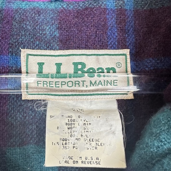 Vtg LL Bean 90s Jacket Womens Large Parka Coat Fleece Lined‎ Ski Outdoors Winter - Picture 4 of 9